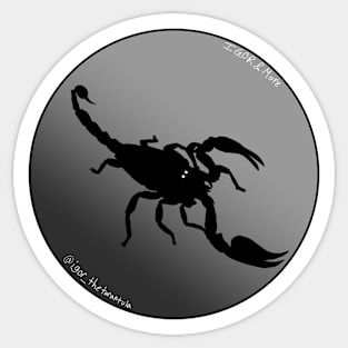 Scorpion Grey Gradient Sticker